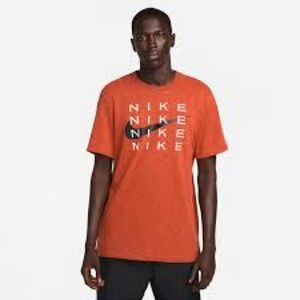 Nike Men's Vibrant Orange Graphic Tee